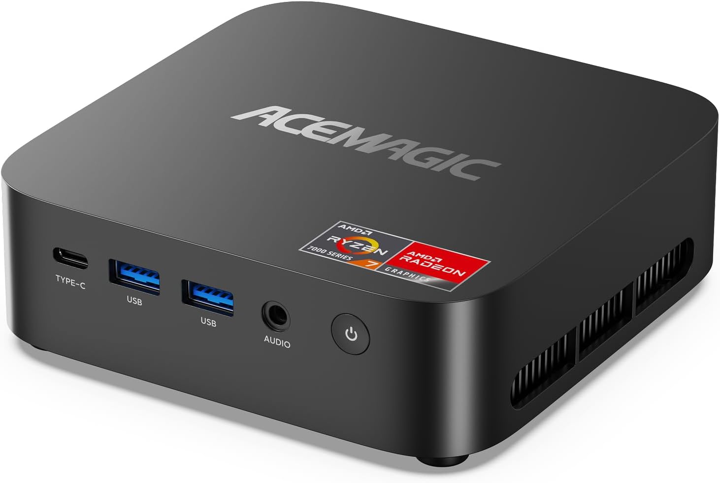 ACEMAGICIAN Kron Mini K1 Mini PC Gaming, AMD Ryzen 5 7430U (equiv to 5850U, 6C/12T, Up to 4.3Ghz), 16GB DDR4 512GB SSD Mini PC Computers Micro Desktop PC 4K Triple Display WiFi6 BT5.2