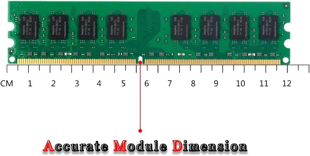 4G DDR2 667MHhz 2x2G PC2 5300 Udimm Desktop Memory Ram, DDR2-667U PC2-5300 2GB 1.8V CL5 240-pin 2Rx8 Non-ECC Unbuffered Desktop Computer RAM Memory Modules