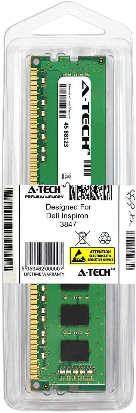 A-Tech 8GB Module for Dell Inspiron 3847 Desktop & Workstation Motherboard Compatible DDR3/DDR3L PC3-12800 1600Mhz Memory Ram (ATMS277687B25781X1)