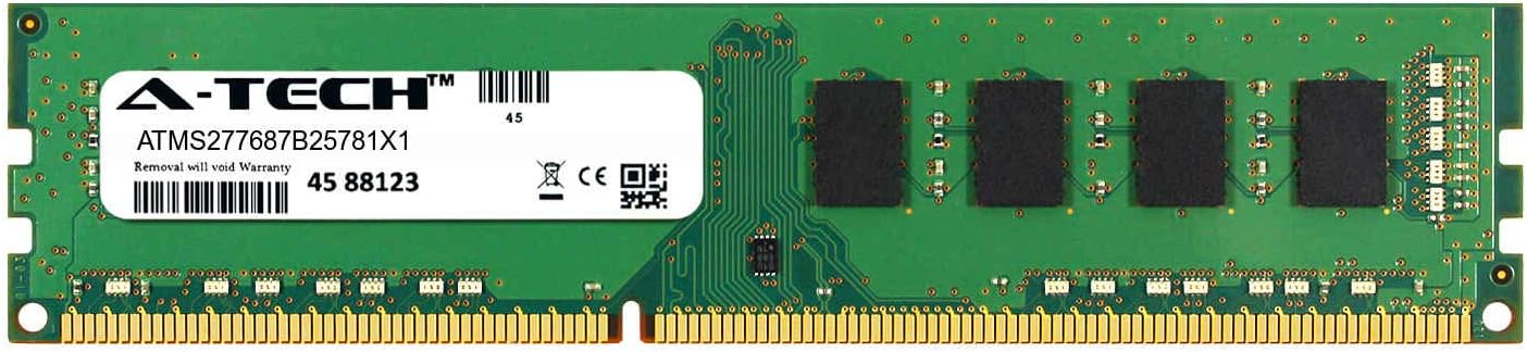 A-Tech 8GB Module for Dell Inspiron 3847 Desktop & Workstation Motherboard Compatible DDR3/DDR3L PC3-12800 1600Mhz Memory Ram (ATMS277687B25781X1)