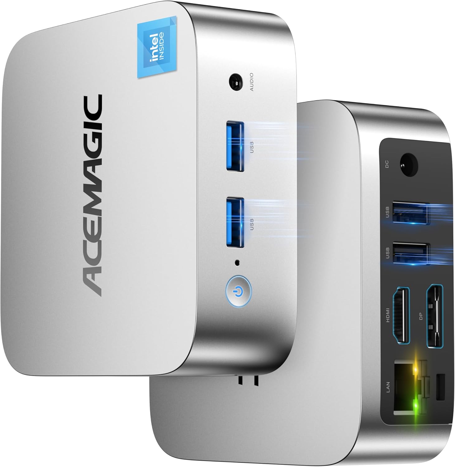 ACEMAGIC Vista V1 Mini PC Computers, Twin Lake N150(Beat N100/N95, up to 3.6GHz), 16GB DDR4 RAM 512 SSD Mini Computers,11 Pro Desktop 4K Dual Display/HDMI/WiFi/BT/LAN for Home/Office