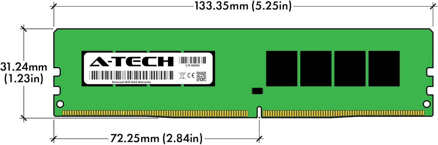 A-Tech 16GB RAM for Dell Precision Workstation 3430 SFF | DDR4 3200MHz PC4-25600 Non-ECC DIMM 1Rx8 Desktop Tower PC Memory Module (Replacement for SNPDK8NXC/16G, AB371019, AB403029, DK8NX, 0DK8NX) V2