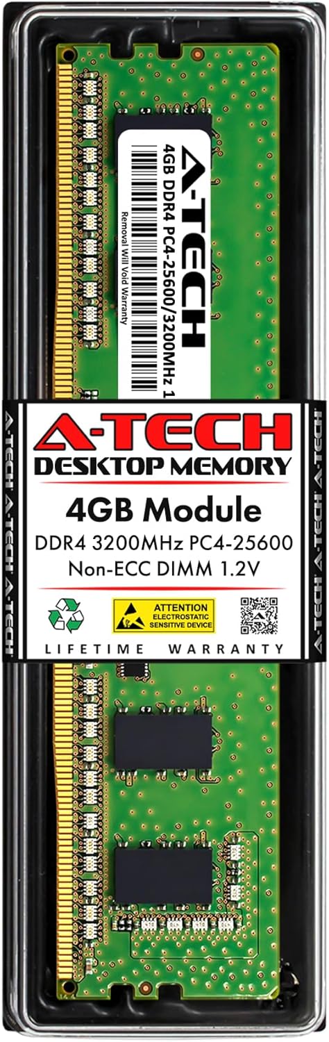 A-Tech 16GB RAM for ASUS ExpertCenter D5 Tower D500TE Desktop | DDR4 3200MHz PC4-25600 DIMM 1.2V 288-Pin Non-ECC UDIMM Memory Upgrade