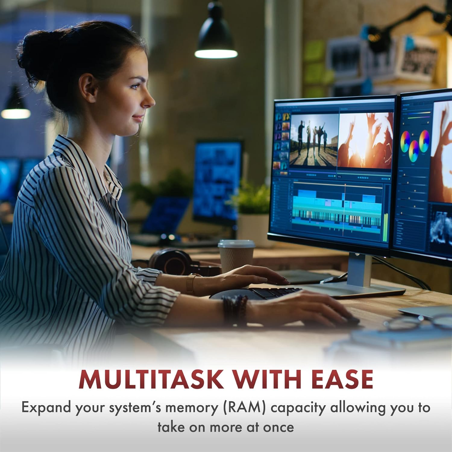 A-Tech 16GB DDR4 3200 MHz UDIMM PC4-25600 (PC4-3200AA) CL22 DIMM Non-ECC Desktop RAM Memory Module