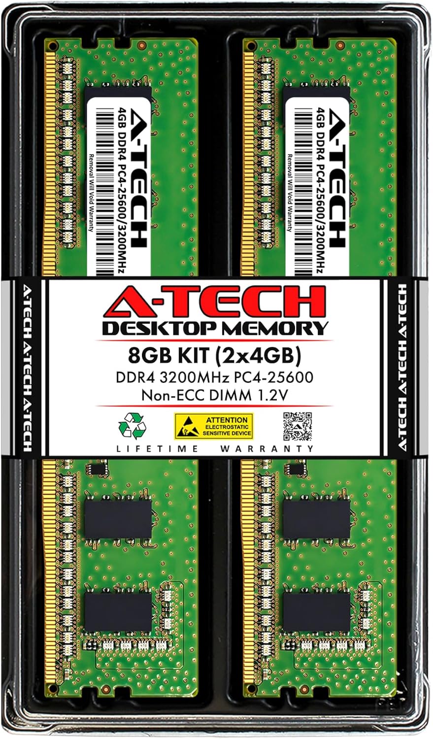 A-Tech 16GB RAM for ASUS ExpertCenter D5 Tower D500TE Desktop | DDR4 3200MHz PC4-25600 DIMM 1.2V 288-Pin Non-ECC UDIMM Memory Upgrade