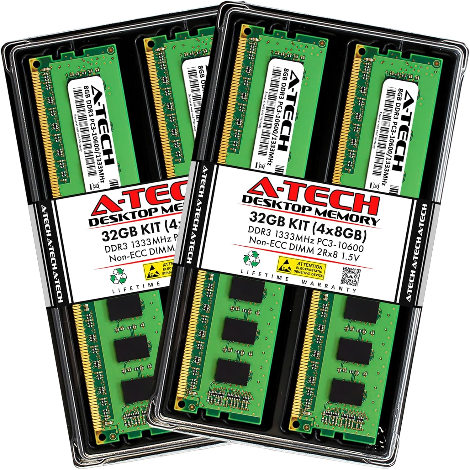 A-Tech 16GB Kit (2x8GB) RAM for Dell OptiPlex 9010, 7010, 3010, 990, 790, 390 (USFF/SFF/MT/DT) | DDR3 1333 MHz DIMM PC3-10600 UDIMM Memory Upgrade