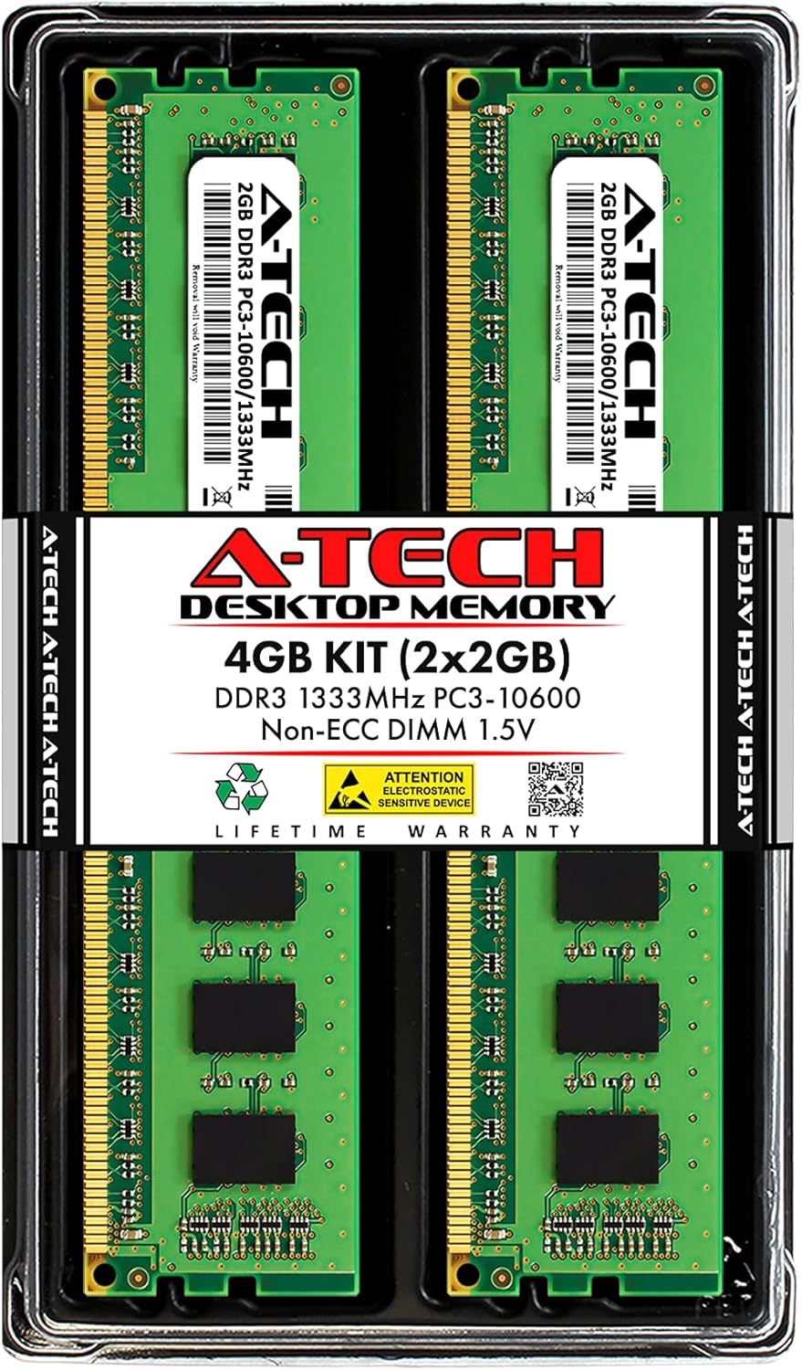 A-Tech 16GB Kit (2x8GB) RAM for Dell OptiPlex 9010, 7010, 3010, 990, 790, 390 (USFF/SFF/MT/DT) | DDR3 1333 MHz DIMM PC3-10600 UDIMM Memory Upgrade